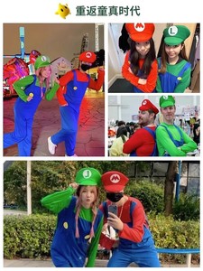 Cosplay <strong>Costumes</strong> for <strong>Kids</strong> &amp; Family Halloween Super Role-Play <strong>Mario</strong> Bros. Luigi - Product Image 4