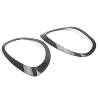 2Pcs Phare Bezel Set Chrome/Carbone pour 2017-2023 Mini Cooper Countryman Côté Gauche et Droit 51137388117 51137388118