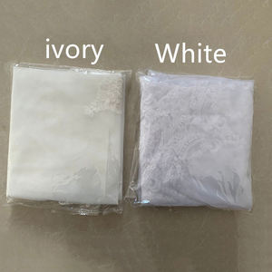 मामूली मुस्लिम शॉर्ट ब्राइडल वील्स फैशन नेट धागा फीता सिंगल लेयर शादी का हिजाब होशबाब - Product Image 4