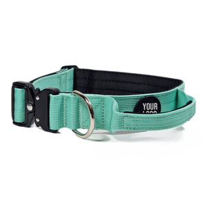 Robuste Nylon-Hundeleine mit Verstellbarer Metallschnalle und Griff – Taktisches Hundehalsband mit Weicher Polsterung für das Training - Product Image 4