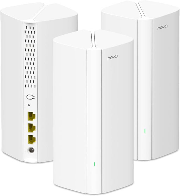 Tenda AX3000 Mesh WiFi 6 System Nova MX12-7000 Sq.ft WiFi Coverage - 2976Mbps Speed Whole Home WiFi Mesh System -3pack