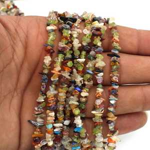 Cuentas de piedras preciosas arcoíris pulidas, cuentas de pepitas de piedras múltiples para la fabricación de joyería - Product Image 3