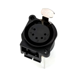 Connecteur XLR vertical ZYSY CT5-01 <span class=keywords><strong>HFP</strong></span> 5 broches femelle cinq cœurs prise 180 degrés - Product Image 2