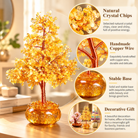 Arbre en cristal naturel multicolore, artisanal, moderne, unique et de qualité supérieure pour Noël
