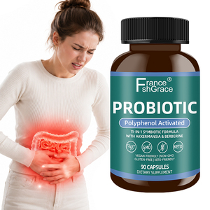 ผู้ผลิตอาหารเสริมโปรไบโอติก Nutraceutical Shecome ผลิตภัณฑ์เสริมอาหารเบอร์เบอรีน HCI บำรุงสุขภาพทางเดินอาหาร สารต้านอนุมูลอิสระ 90 แคปซูลโปรไบโอติก - Product Image 1