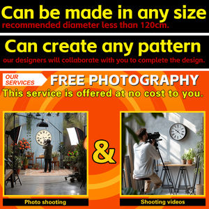 <span class=keywords><strong>Horloge</strong></span> <span class=keywords><strong>murale</strong></span> de décoration d'intérieur de peinture d'art de femmes africaines de conception de taille personnalisée d'usine - Product Image 5