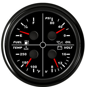 Medidor de Nível de Combustível Automotivo, Voltímetro, Medidor de Temperatura da Água, Medidor de Pressão do Óleo com LED Vermelho - Product Image 1