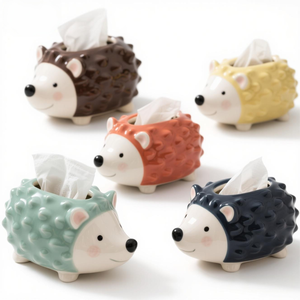 Magnete da frigo in ceramica a forma di <span class=keywords><strong>riccio</strong></span>, decorazione per cucina a tema animale con personalizzazione completa (dimensione/colore/motivo della colonna vertebrale) - Product Image 2