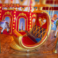 Manège professionnel Hotfun pour fêtes foraines et parcs d'attractions, capacité 16/24/36 places, avec grands chevaux, à vendre