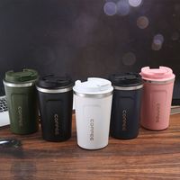 Gobelet à café isotherme double paroi en acier inoxydable 304 de 12 oz et 17 oz avec logo imprimé – Tasse à café personnalisée pour fournisseurs