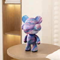 Oso de FRP Dingdong, Adorno de Escritorio Moderno y Minimalista, Cómodo y de Alta Gama, Regalo de Inauguración de Casa, para Sala de Estar, Mueble de TV, Entrada, 30CM