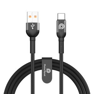Phone Planet Cáp Sạc Điện Thoại Di Động Cáp Dữ Liệu USB Type C Bện Siêu Nhanh Màu Đen Sạc Nhanh Cho Điện Thoại Di Động Android - Product Image 1