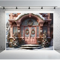Toile de fond photo suspendue pour intérieur, décoration de Noël, rideau pour décorations de Noël, toile de fond pour photomaton de Noël