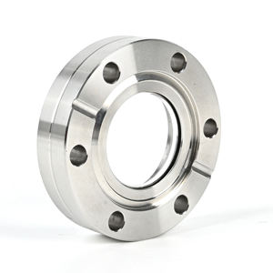 高真空 CF サイトグラス ビューポート SS304/SS316L ステンレス鋼 OEM ODM フランジ継手 ホウケイ酸ガラス付き CF16-CF350 - Product Image 3