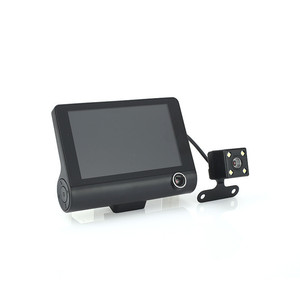 Cámara para Auto de <span class=keywords><strong>4</strong></span> Pulgadas y <span class=keywords><strong>3</strong></span> Lentes, 1080P HD, Pantalla Táctil, Visión Nocturna, Grabación en Bucle, Resistente al Agua, Función de Caja Negra para Vehículos, para la Noche - Product Image 5