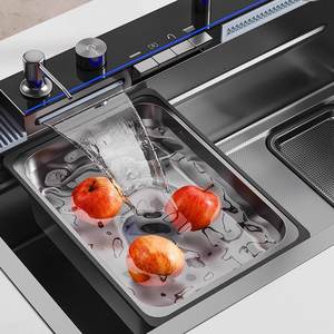 Fregadero de Cocina Grande de un Solo Tazón, Acero Inoxidable 304 con Colador, Diseño Moderno para el Hogar - Product Image 2