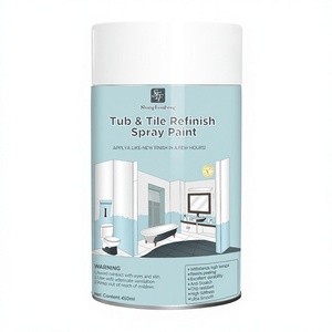 Kit di Vernice Spray Acrilica per Elettrodomestici, Vasca da Bagno, <span class=keywords><strong>Piastrelle</strong></span>, Porcellana, Ristrutturazione Bagno e <span class=keywords><strong>Cucina</strong></span>, <span class=keywords><strong>Rivestimento</strong></span> Liquido 450ML - Product Image 1