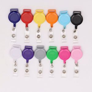 Porte-badge infirmière en plastique ABS 32 mm avec logo personnalisé, clip pour badge d'identification Yoyo, enrouleur de badge rétractable facile à tirer 75 cm, couleur personnalisée - Product Image 1