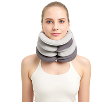 Dispositif de décompression cervicale Tech Love, collier de traction cervical gonflable pour soulager la douleur, étirer la colonne vertébrale et se détendre