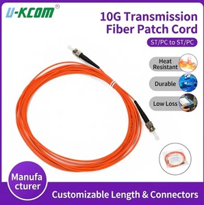 Cavo Patch in Fibra Ottica Multimodale Duplex ST-<span class=keywords><strong>PC</strong></span> a ST-<span class=keywords><strong>PC</strong></span> OM2 LSZH 50/125, Prezzo di Fabbrica, Personalizzabile - Product Image 6