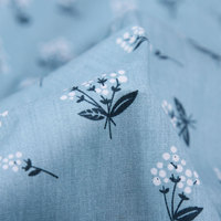 100% coton imprimé réactif design floral été printemps enfant popeline tissu pour robe
