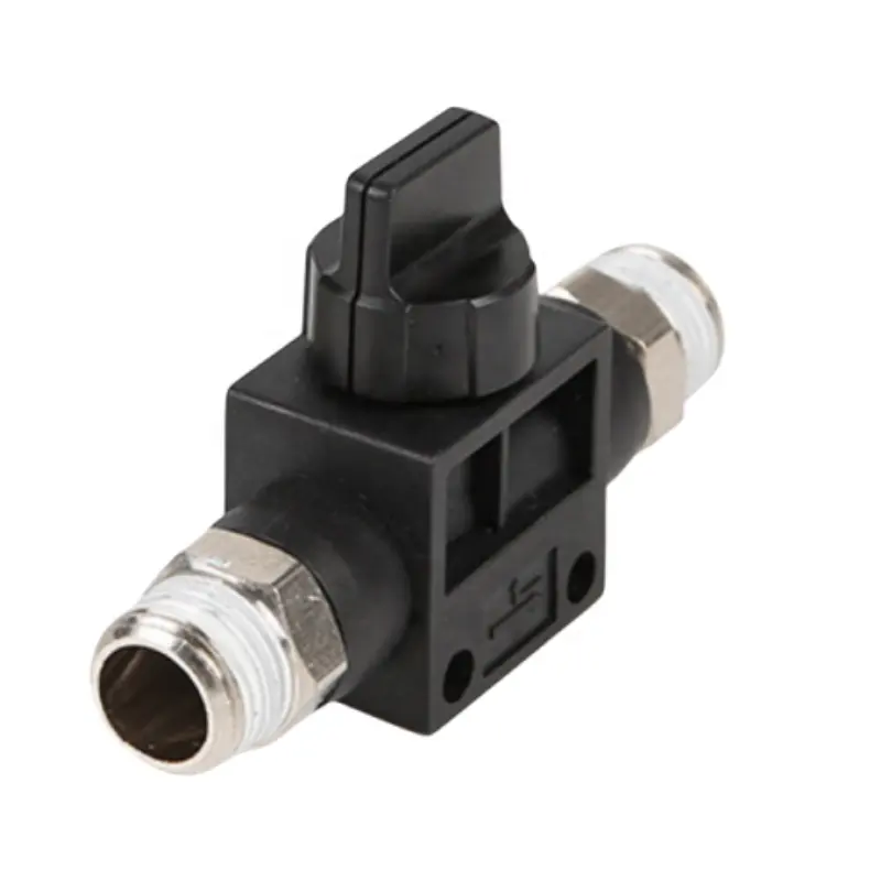 High Quality EHVSS Series Two-Way External Thread Air Hose Connector Manual Switch Valve Factory-Spec pneumatic accessories