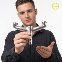 Raccord en Y en acier inoxydable sur mesure, moulé avec précision, connecteur usiné OEM pour système de pipeline industriel