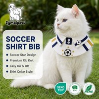 Bavoir personnalisé pour animaux de compagnie, bandana de football, tenue de supporter, accessoire de fête, vêtement à thème sportif, maillot de football pour chiens et chats