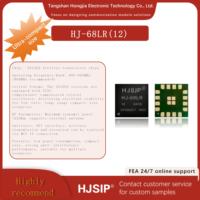Modul LoRa Chip Ultra Kecil 7.5 * 7.5mm HJ-68LR SMT SX1262 LLCC68 Modul RF Nirkabel Daya Rendah
