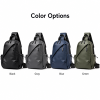 Sac bandoulière durable pour homme, grande capacité, élégant, sac de poitrine tendance, imperméable, sac à bandoulière décontracté, logo personnalisé
