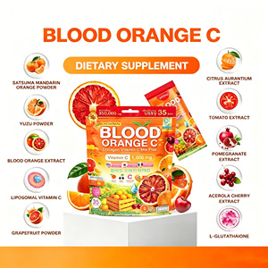 Mélange de boisson au collagène et à la <span class=keywords><strong>vitamine</strong></span> <span class=keywords><strong>C</strong></span> <span class=keywords><strong>liposomale</strong></span> à l'orange sanguine, OEM/ODM, 1000 mg de collagène et de peptides de <span class=keywords><strong>vitamine</strong></span> <span class=keywords><strong>C</strong></span>, 35 bâtonnets – Meilleures ventes - Product Image 2
