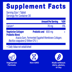 Comprimés de collagène végétarien à prix d'usine avec calcium pour améliorer la fermeté de la peau et réduire l'inconfort articulaire - Product Image 3