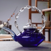 Digesteur de verre Klein blue beam eau bouillante théière de brassage à haut niveau de surface