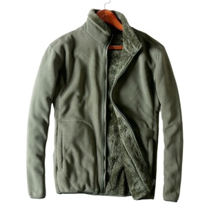 Nuevo estilo de viento al aire libre cálido cómodo suave de lana de niño táctico negro chaqueta con cremallera - Product Image 1