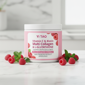 Multi <b>Collagen</b> Powder Vitamin C Biotin L-Glutathione Anti Aging Formula Lighten Spots Dullness Skin Glow 300g - Product Image 2