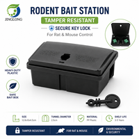 Station d'appât pour souris verrouillable, boîte à appât pour rongeurs en PP avec clé de sécurité pour la lutte antiparasitaire intérieure et extérieure