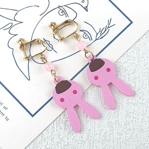 Collar y Pendientes de Cosplay de <span class=keywords><strong>Imai</strong></span> Lisa de BanG Dream, Pendientes con Colgante de Conejito, Clip para Oreja, Accesorios de Joyería - Product Image 3