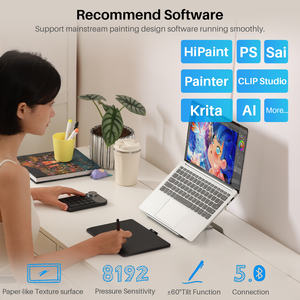 Màn hình vẽ điện tử Huion Inspiroy Frego M chuyên nghiệp, bảng vẽ điện tử học tập, bút vẽ không dây, máy tính bảng đồ họa L610 - Product Image 5