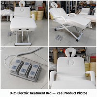 Table de massage électrique motorisée pour soins esthétiques avec repose-visage, 190x80cm, hauteur réglable 43-76cm, pour salon de beauté