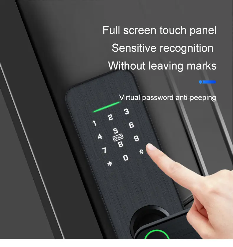מנעול חכם NFC דיגיטלי עם מפתח WIFI מנעול דלת גישה לכרטיס מפתח