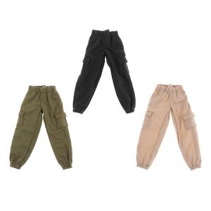 1/12 Homme Mode Poupée Figure Pantalon Salopette Noir pour 6 pouces Poupée Accessoires - Product Image 2
