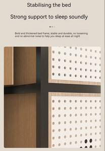 Nhà máy cung cấp trực tiếp căn hộ Giường tầng gỗ viên nang giường thấp thanh niên ký túc xá trò chơi đồ nội thất khách sạn giường tầng kết hợp thép-gỗ - Product Image 6