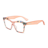 2025 coloré femmes carré Anti lumière bleue bloquant les lunettes pour la santé des yeux mode Unique Transparent décoratif lunettes femme