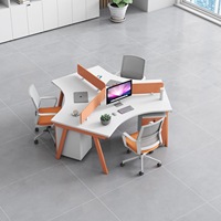 Bureaux modernes et bureaux informatiques de haute qualité, sur mesure, en gros, avec cadres métalliques et panneaux en bois massif