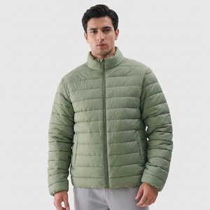 Customized High Quality Green Bubble Windproof <b>Waterproof</b> <b>Winter</b> <b>Men's</b> Puffer <b>Jackets</b> Down <b>Jacket</b> Quilted <b>Jacket</b> for <b>Men</b> - Product Image 1