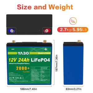 Hot Koop Solar Systeem Oplaadbare Lifepo4 Solar Batterie Lithium Ion 12V 24Ah - Product Image 6