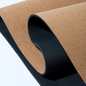 Tapis de yoga en liège durable, 5 mm d'épaisseur, base en caoutchouc naturel antidérapante, pour débutants, non toxique, inodore, écologique, avec sangle de transport - Product Image 4