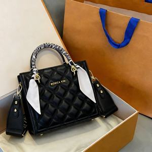 Sac à main de luxe pour femmes en cuir véritable avec fermeture éclair et bandoulière unique - Product Image 2