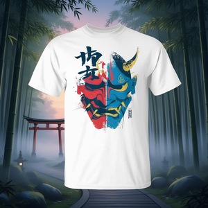 T-shirt japonais Yokai Oni unisexe, taille adulte moyenne, design graphique - Product Image 3