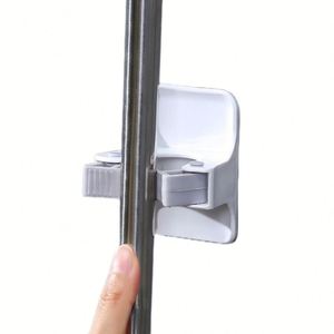 Broom and Mop Gripper Sturd Broom Holder Wall Mount Broom Gripper Holds Self Adhesive No Drilling Dustpan Hanger for Home - Product Image 3
